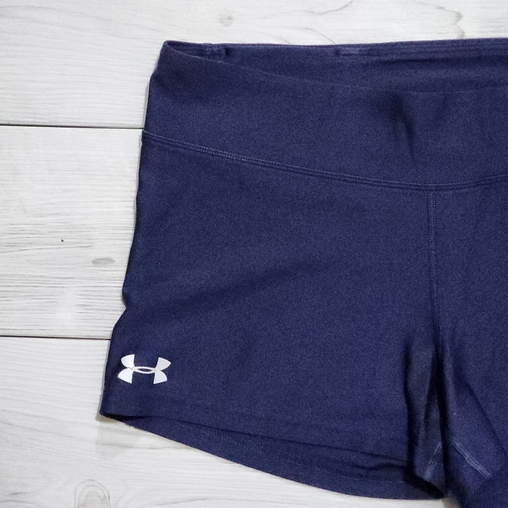 Under Armour Navy Women's Volleyball Shorts Size L - Picture 2 of 11